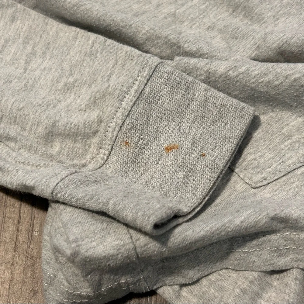 Champion Youth Large Gray Long‎ Sleeve Shirt with Hoodie